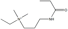 N-Ethyl-N,N-dimethyl-3-[(1-oxopropyl)amino]-1-propanaminium Struktur