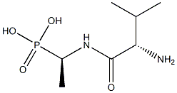 [(R)-1-(L-Valylamino)ethyl]phosphonic acid Struktur