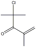 2,4-Dimethyl-4-chloro-1-penten-3-one Struktur