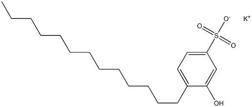 3-Hydroxy-4-tridecylbenzenesulfonic acid potassium salt Struktur