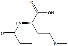 (R)-4-(Methylthio)-2-(propionylamino)butyric acid Struktur