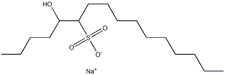 5-Hydroxyhexadecane-6-sulfonic acid sodium salt Struktur