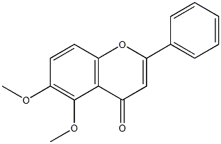 5,6-Dimethoxyflavone Struktur