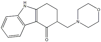 2,3-Dihydro-3-morpholinomethyl-9H-carbazol-4(1H)-one Struktur