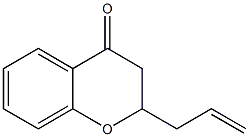 2,3-Dihydro-2-(2-propenyl)-4H-1-benzopyran-4-one Struktur