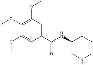 3,4,5-Trimethoxy-N-[(S)-3-piperidinyl]benzamide Struktur