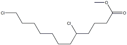 5,12-Dichlorododecanoic acid methyl ester Struktur