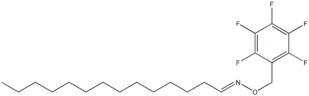 Tetradecanal O-[(pentafluorophenyl)methyl]oxime Struktur