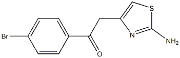 2-Amino-4-[(4-bromophenyl)carbonylmethyl]thiazole Struktur