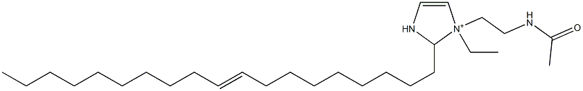 1-[2-(Acetylamino)ethyl]-1-ethyl-2-(9-nonadecenyl)-4-imidazoline-1-ium Struktur