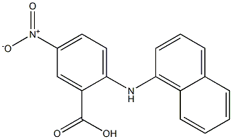 2-[(1-Naphtyl)amino]-5-nitrobenzoic acid Struktur