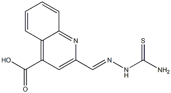 2-(Thiosemicarbazonomethyl)quinoline-4-carboxylic acid Struktur