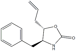 (4S,5S)-4-Benzyl-5-allyloxazolidin-2-one Struktur