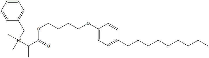 N,N-Dimethyl-N-benzyl-N-[1-[[4-(4-nonylphenyloxy)butyl]oxycarbonyl]ethyl]aminium Struktur