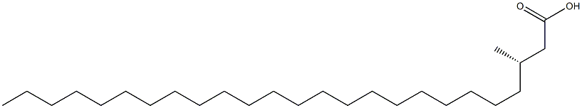 [S,(-)]-3-Methylpentacosanoic acid Struktur