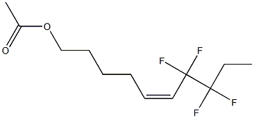 (Z)-7,7,8,8-Tetrafluoro-5-decen-1-ol acetate Struktur