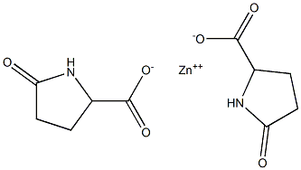 Bis(5-oxopyrrolidine-2-carboxylic acid)zinc salt Struktur