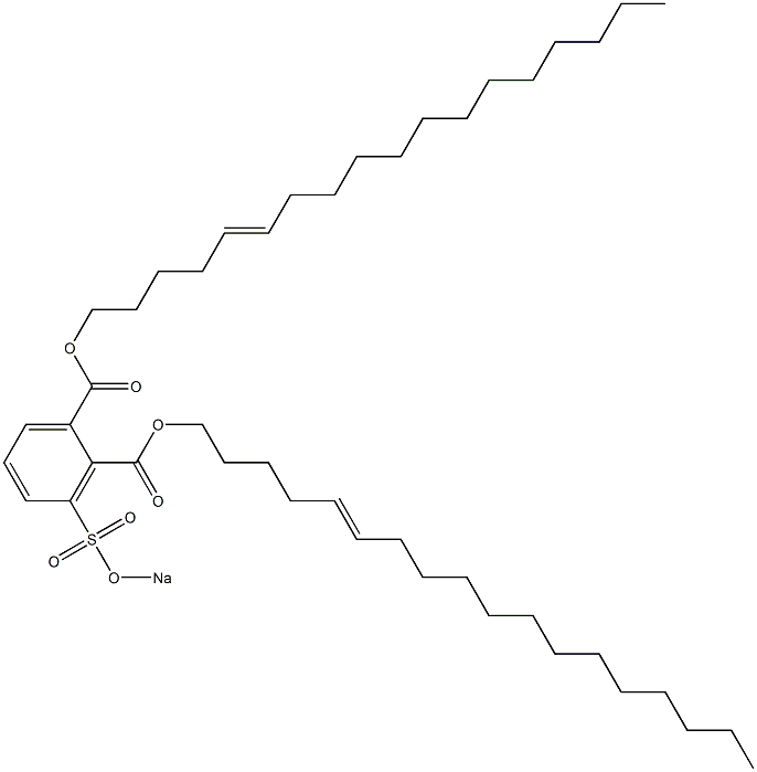 3-(Sodiosulfo)phthalic acid di(5-octadecenyl) ester Struktur