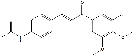 4-Acetylamino-3',4',5'-trimethoxy-trans-chalcone Struktur