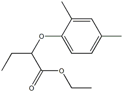 2-(2,4-Dimethylphenoxy)butanoic acid ethyl ester Struktur