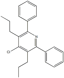 4-Chloro-2,6-diphenyl-3,5-dipropylpyridine Struktur