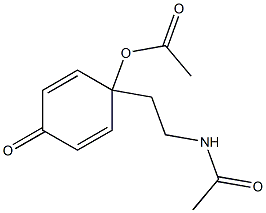 N-[2-(1-Acetoxy-4-oxo-2,5-cyclohexadienyl)ethyl]acetamide Struktur