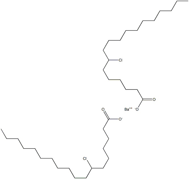 Bis(7-chlorostearic acid)barium salt Struktur