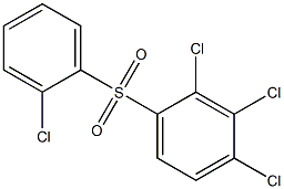 2,3,4-Trichlorophenyl 2-chlorophenyl sulfone Struktur