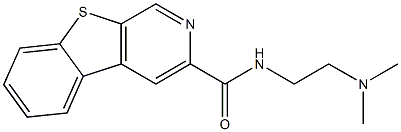 N-(2-Dimethylaminoethyl)[1]benzothieno[2,3-c]pyridine-3-carboxamide Struktur