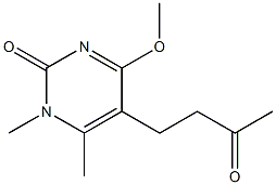 5-(3-Oxobutyl)-4-methoxy-1,6-dimethylpyrimidin-2(1H)-one Struktur