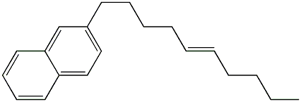 2-(5-Decenyl)naphthalene Struktur