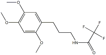 N-[3-(2,4,5-Trimethoxyphenyl)propyl]-2,2,2-trifluoroacetamide Struktur