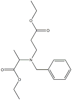 3-[Benzyl[1-(ethoxycarbonyl)ethyl]amino]propionic acid ethyl ester Struktur