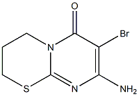 8-Amino-7-bromo-3,4-dihydro-2H,6H-pyrimido[2,1-b][1,3]thiazin-6-one Struktur