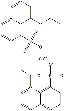 Bis(8-propyl-1-naphthalenesulfonic acid)calcium salt Struktur