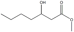 3-Hydroxyenanthic acid methyl ester Struktur