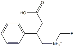 (1S,2S)-1-Fluoromethyl-3-carboxy-2-phenyl-1-propanaminium Struktur