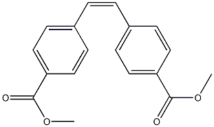 (Z)-4,4'-Stilbenedicarboxylic acid dimethyl ester Struktur