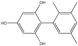 2-(2,3,5-Trimethylphenyl)benzene-1,3,5-triol Struktur