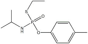 (Isopropylamino)thiophosphonic acid S-ethyl O-(4-methylphenyl) ester Struktur