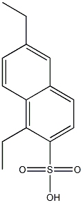 1,6-Diethyl-2-naphthalenesulfonic acid Struktur