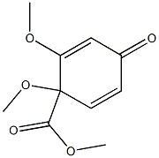 4-Oxo-1,2-dimethoxy-2,5-cyclohexadiene-1-carboxylic acid methyl ester Struktur