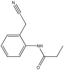 2-(Propionylamino)phenylacetonitrile Struktur