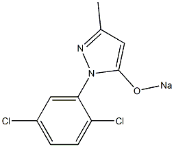 1-(2,5-Dichlorophenyl)-3-methyl-5-sodiooxy-1H-pyrazole Struktur