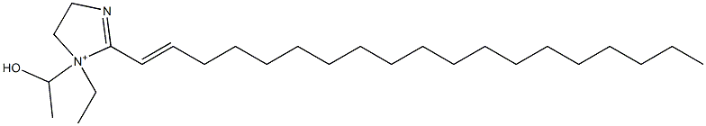 1-Ethyl-1-(1-hydroxyethyl)-2-(1-nonadecenyl)-2-imidazoline-1-ium Struktur