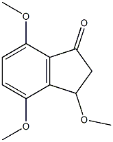 3,4,7-Trimethoxyindan-1-one Struktur