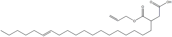 3-(13-Nonadecenyl)succinic acid 1-hydrogen 4-allyl ester Struktur