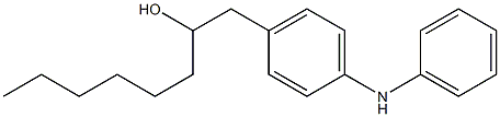 4-(2-Hydroxyoctyl)phenylphenylamine Struktur