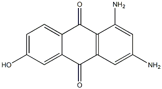 2-Hydroxy-5,7-diaminoanthraquinone Struktur