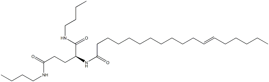 N2-(12-Octadecenoyl)-N1,N5-dibutylglutaminamide Struktur